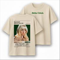 Billie Eilish Happier Than Ever Album Graphic TShirt Unisex Unisex Pop Streetwear Short Sleeve Cotton Music Fan Merch Tee Tops L