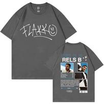 2026 Rapper Rels B Graphic TShirts Unisex Unisex Hip Hop Fashion Pop Music T Shirts Casual Vintage Oversized Short Sleeve Tees L