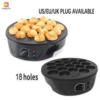 110V Takoyaki & Seafood Ball Maker with Multi-gear Timer – 18-Hole Electric Griddle for Egg Waffles US Standard juoda