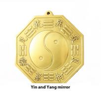 Feng Shui Brass Bagua Mirror Pendant Convex Mirror Auspicious Crafts Mirror  Home Decor 3cm-1