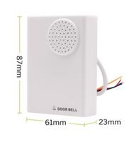 DC12V Wired Ding Dong Doorbell Phone (as the picture,None&Wired  doorbell)