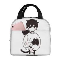 Omori Sunny And Mewo Insulated Lunch Bag for Women Children Portable Food Boxes Thermal Lunch Box Tote One Size