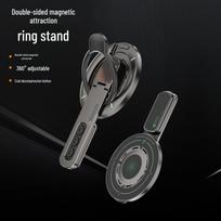 Dual-Sided Magnetic Rotatable Car Phone Holder with Soft Silicone Ring