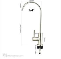 Reverse Osmosis Water Purifying Faucet Stainless Steel Single Handle 360 Degree Rotation Kitchen Commercial Household Use 5 Year sidabras