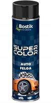 Bostik Super Color Auto Lakier Do Felg Akrylowy Czarny Mat 500Ml