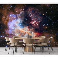 Galaktikos tapetai Kosmoso ūkas Visata Žvaigždėtas dangus Žvaigždės Sienos tapetai Vaikams Berniukų Miegamajam Svetainei 200 cm(W) x 140 cm(H)