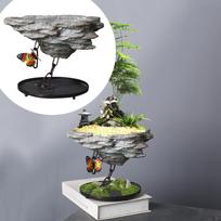 Iron Chain Suspended Flower Pot Container Plant šviesiai pilka spalva