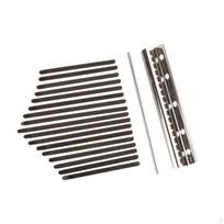 Steel Keys Set for 17 Note Kalimba Thumb Piano Musical Key DIY Accessories Replacement Kit gray