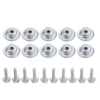 10 Sets Skid Plate Washers & Bolts Silver For Polaris Ranger RS1 RZR