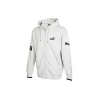 Puma Logotipo Spaudinys Užtraukiamas su Gobtuvu Laisvalaikio Striukė Vyriškos Striukės Pilka 676668-04 M white