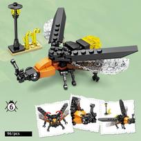 Insect Story Series Building Blocks Bee Dragonfly Ladybug Snail Mini Model Bricks Desktop Decoration Children's Holiday Gifts