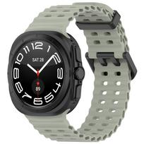 Silicone Band For Samsung Galaxy Watch ultra 47mm Strap Sport band Marine Accessories Bracelet correa Galaxy Watch 7 ultra 47mm galaxy watch 7 ultra šviesiai žalios spalvos