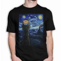 Mordoro žvaigždėta naktis T-shirt, Žiedų valdovo gerbėjo marškinėliai, Galios žiedų marškinėliai, Juokingi Žiedų valdovo unisex marškinėliai XXXXL gray