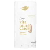 „Dove“ dezodorantas „Vitamin Care+“ su persikais ir taukmedžio sviestu, 74 g (2,6 uncijos)