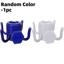 Beach Umbrella Hanging Hook 4Prong Plastic Umbrella Hook Hanging for Towels Hats Clothes Camera Sunglasses Bags Fit for Beach Camping Trips Blue&White 1pcs, 2.5-3.2cm