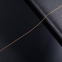 Auksu dengta plona grandinėlė, kabelio tipo grandinėlė 316L nerūdijančio plieno papuošalų aksesuarai ant kaklo moterims, merginoms, chokerių dovanėlė 14inches or 35cm