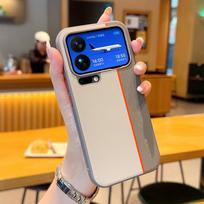 For Xiaomi 17 Pro Max 15 Ultra 15S 14 Tri Color Splicing Leather Phone Case,for Redmi K90 Pro Max K80 Metal Lens Ring Back Cover For Xiaomi17Promax pilka spalva