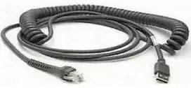 USB kabelis Datalogic CAB-424E Coiled Power off terminal USB Type A 2 metrai (90A052100)