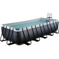EXIT Black Leather baseinas 540x250x122 cm su filtravimo siurbliu – juodas