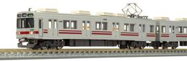 Greenmax N Gauge Toyama Railway 17480 Red Front 3rd Model Railway Train Chihō Series, Stripe, Set, 2-Car Set, Motorized, 30985, pilka spalva