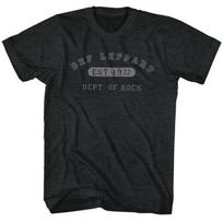 Def Leppard Department Of Rock Black Heather Adult T-Shirt 4XL