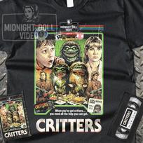 Critters (1986) - VHS Tribute T-Shirt - 80s Sci-Fi Horror 4XL