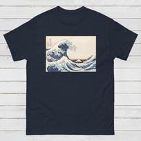 Ukiyo-e T-Shirt: Hokusai Great Wave, Mount Fuji Art S