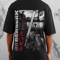 Guts , Berserk Brutalism Oversized T-shirt | Unisex, Men & Women. L