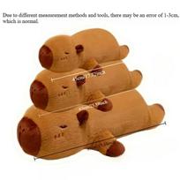Kawaii Kapibaros pliušinis žaislas, įdaryta kapibara, pūkuota lėlė, ilgo miego minkšta pagalvė, sofos pagalvėlė, miego žaislai mokyklai, Kalėdoms 45cm