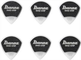 Ibanez Grip Wizard Series Sand Grip Pick Teardrop with (MEDIUM) 6-pack, White, Shape, non-slip material. (PPA18MSGWH)
