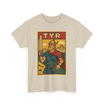 Tyr T-Shirt: Retro Comic Norse God Graphic Tee S