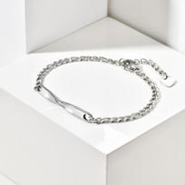 Stainless Steel Mobius Bracelet for Women Men,Minimalist NK Chain Couple Bracelets,Couple Jewelry Gift for Lover
