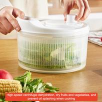 Vegetable Dehydrator Manual Design Large Capacity 5 Liter Salad Spinner Quick for Home Kitchen Washing Use one size