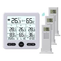 Modern Wireless Indoor Outdoor Digital Thermometer Hygrometer Weather Station with Alarm Clock and Calendar Display balta