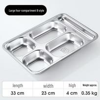 Stainless Steel Divided Meal Plate