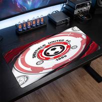 Sheffield United Football Print Large Mouse Pad, Anti-Slip Extended Gaming Desk Mat for Office Home 30cmx60cm（11.8x23.6inch）