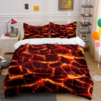Lava Pattern Bedding Set Bedding Duvet Cover Set Duvet Cover Pillowcases (1 * Duvet Cover 2 * Pillowcases, without duvet insert) 135x200cm