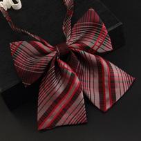 Custom School Uniform Bowtie Polyester Stripe Pre-Tied Bow Tie Sailor JK Uniform Dress Bow Ties Polyester School College Bowtie
