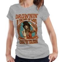 Stevie Nicks Drownin' In The Sea Of Love & Vintage Retro | Ladies T-Shirt M