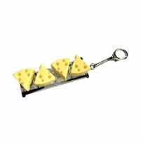 Mechanical Anti-stress Toy Pendant Finger Button Fidget Keychain Keyboard Keychain Toy  Bag Charms Cheese