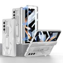 Shockproof Armor Case For Samsung Galaxy Z Fold 4 5g Slide Pen Slot Case Magnetic Hinge Bracket Stand For Samsung Z Fold 4 Case for Galaxy Z Fold 4 sidabras