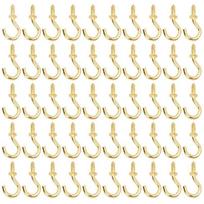 Mini S kabliukai, skirti pakabinti girliandas, S formos kabliukai luboms, spintelėms, sienoms, laikikliai namų saugojimui, metaliniai kabliukai gold-200pcs