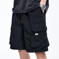 Summer Men's Overalls Short  Style Baggy Straight Cropped Pants XXXXXL juoda
