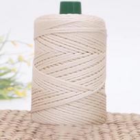 Vasariniai nėrimo siūlai Ledo virvė 3mm siūlas rankiniam mezgimui krepšio skrybėlių nuo saulės batų pinti DIY kabliukas pagalvėlė Šilkiniai vidutinio storio apie 200m beige