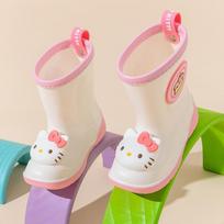 Children's Rain Boots Girls Kindergarten Kuromi Cartoon Cute Cinnamoroll Baby Rain Boots Girls Water Shoes 160