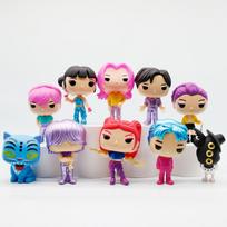 10 vnt./rinkinys Riboto leidimo KPop Demonas Medžiotojai POP figūrėlė - Zoey Rumi Mira Jinu Derpy Sussie Anime Kolekcionuojamas modelis Žaislas Dovana