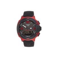 Tissot Quartz Movement 100M Water Resistant Watch 59Mm Black Dial Aluminum Case Silicone Strap Men watches T081.420.97.207.00 Black
