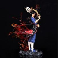 27cm Naruto Anime Figurine Itachi Uchiha Akatsuki With straw hat Action Figure Model Statue Collection Lovely Toys Children Lovely Toys