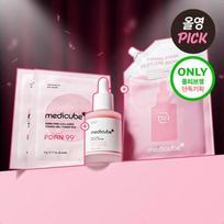 medicube PDRN Pink Peptide Ampoule Refill Set (+Refill Pack 50ml+Gel Pads 2P(2ea)) set