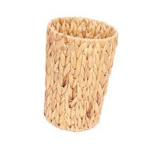Modern Woven Rattan Trash Can Breathable Odor Resistant Wicker Waste Bin For Small Place And Home Office Decoration 1
